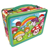 Mushroom Carry All Storage Tin/ Lunch Box Carry All,  Dragonfly Toys 