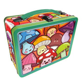 Mushroom Carry All Storage Tin/ Lunch Box Carry All,  Dragonfly Toys 