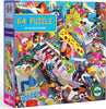 eeBoo 64 Pc Puzzle - Skateboarders