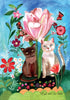 Greeting Card - Cats are the best by Daniela Glassop