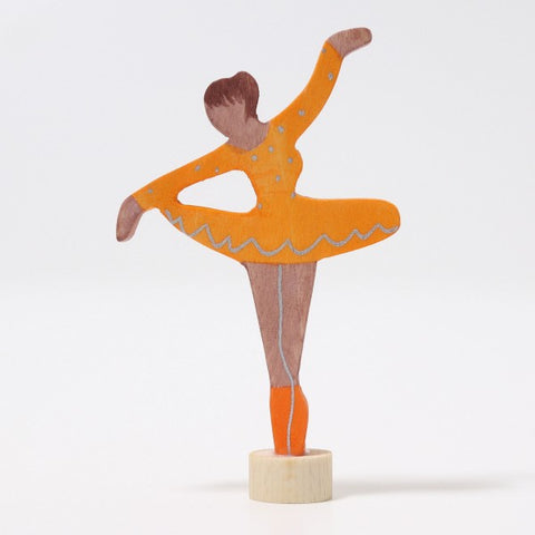Grimms Birthday and Advent Ring Decoration - Ballerina Orange Blossom, Dragonfly Toys 