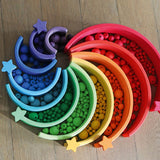 Grimms Rainbow Wooden Beads 12mm x 480 Beads