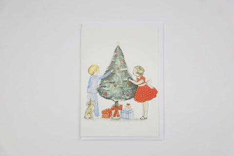 Christmas Greeting Card - Christmas Tree, Dragonfly Toys
