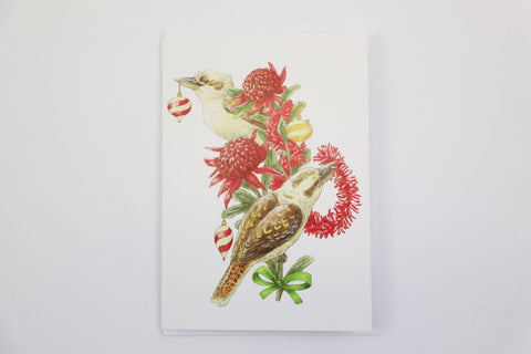 Christmas Greeting Card - Kookaburra, Dragonfly Toys