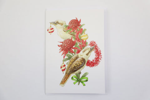 Christmas Greeting Card - Kookaburra, Dragonfly Toys