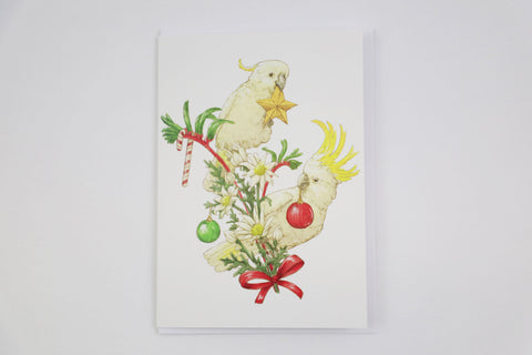Christmas Greeting Card - Cockatoo, Dragonfly Toys
