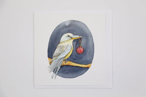 Christmas Greeting Card - Christmas Bird, Dragonfly Toys