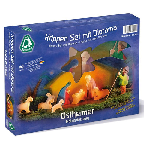 Nativity Set with Diorama  - Ostheimer