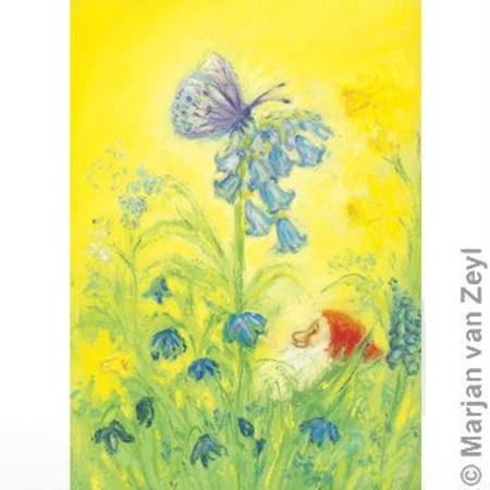 Spring butterfly postcard