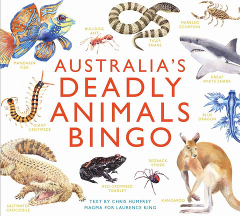 Australia's deadly animals bingo, dragonfly toys