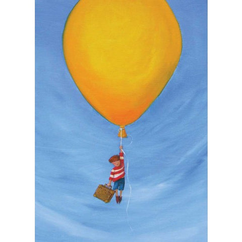 Greeting Card - Yellow Balloon AWHITE 13