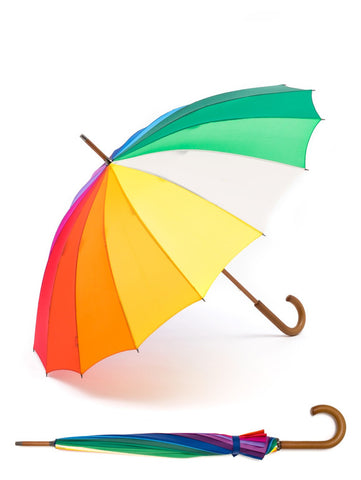 Adult Rainbow Umbrella with Wooden Handle, Dragonflytoys