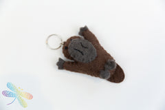 Wool Felt Platypus Keyring, Dragonfly toys 