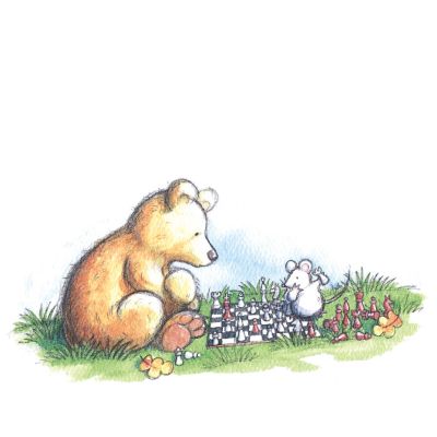 Greeting Card - Bear and Mouse, Dragonfly Toys