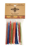 Beeswax Birthday Candles Multi Coloured Dragonfly Toys 