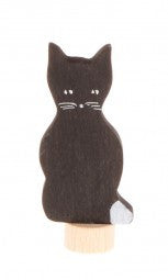 Black Cat decoration for birthday and advent rings by Grimms