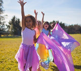 Sarah's silks, dragonfly toys, pedagogy, open ended play, steiner, waldorf, blossom giant silk