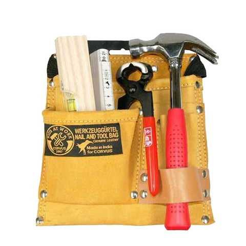 Builder Tool Set with Leather Tool Belt with Tools by Kids at Work, dragonfly toys