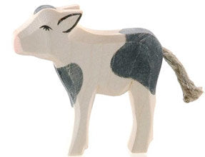 Calf Black and White Standing (1104) - Ostheimer, dragonflytoys