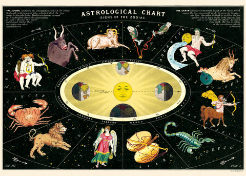 Cavallini and Co Astrologica Chart Dragonflytoys 