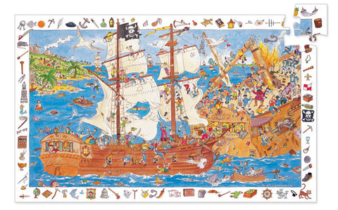 Pirates Puzzle 100 Pieces Observation Puzzle by Djeco
