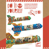 Do it Yourself To The Rocket Ships by Djeco, Dragonfly Toys 