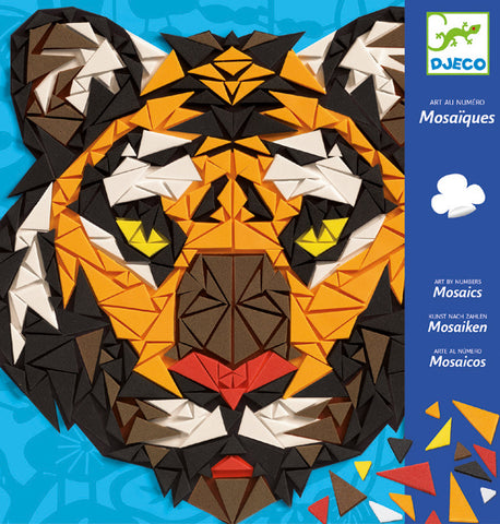 Tiger Khan Mosaic Craft Kit by Djeco