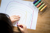 Multicoloured Flower Crayons by Djeco, Dragonfly Toys 