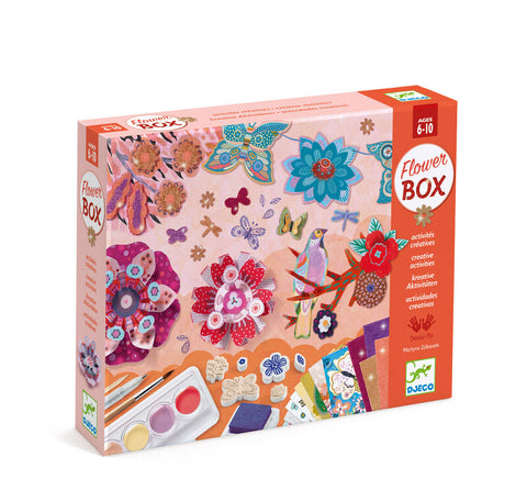 The Flower Garden Multi Craft Box Set by Djeco, Dragonfly Toys 