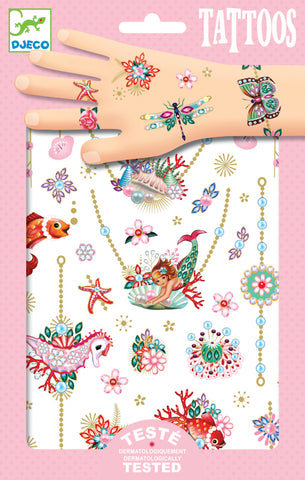 Fiona Mermaid Jewels Tattoos by Djeco,Dragonflytoys