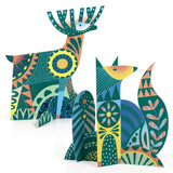 Animal Folk Sculpture Scratch Cards by Djeco
