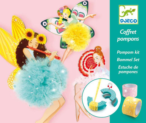 Fairy Pom Pom Craft Kit by Djeco,Dragonflytoys