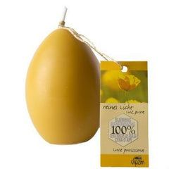 Egg Candle Pure Beeswax Large by Dipam