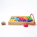 First Threading Game with Wooden Tray by Grimms