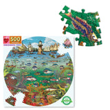 Fish and Boats Puzzle (500 Pieces)Puzzle by Eeboo, Dragonfly Toys 