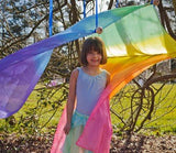 Giant Rainbow Silk Scapes Play Silks Sarah's silks, dragonfly toys, pedagogy, open ended play, steiner, waldorf