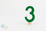 Number Three Birthday Ring Decoration, Dragonfly Toys 