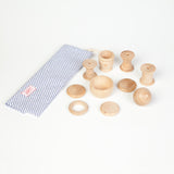 Grapat Treasure Basket Natural, 10 elements, Dragonfly Toys 
