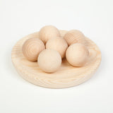 Natural Wooden Balls by Grapat  (set of 6)