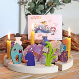 Grimms Birthday and Advent Ring Decoration - Winter Dwarf, Dragonfly Toys 3