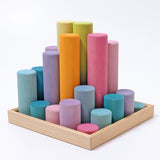 Grimms Large Building Rollers Pastel