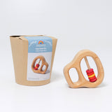 Rattle with Five Red Rings by Grimms, Dragonfly Toys 