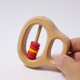 Rattle with Five Red Rings by Grimms, Dragonfly Toys 