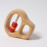 Rattle with Five Red Rings by Grimms, Dragonfly Toys 
