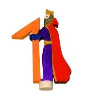 Grimms Birthday Advent Decoration Handpainted King Figure One