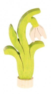 Grimms Birthday Ring Decoration Snowdrop Flower
