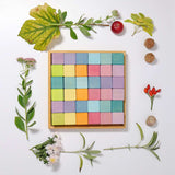 Grimms Pastel Square Puzzle 36 Cubes