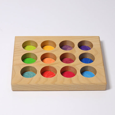 Rainbow Sorting Board by Grimms New Range 2019