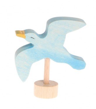 Grimms Birthday and Advent Ring Decoration - Handpainted Seagull