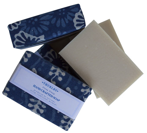 Indigo Linen Wrapped Soap, Dragonfly Toys 